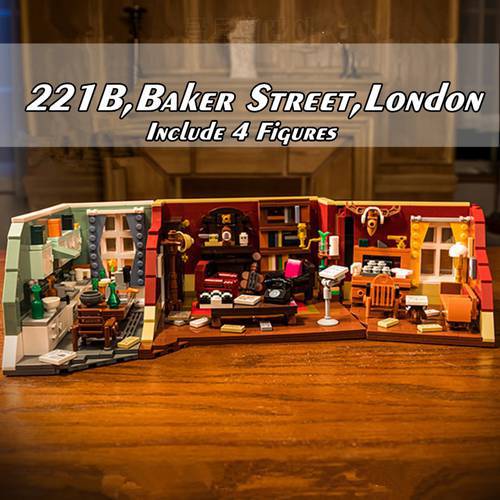 British TV Drama Detective 221B Sherlocked Baker Street London Holmesed Watson Friends Building Block Brick Toy Gift