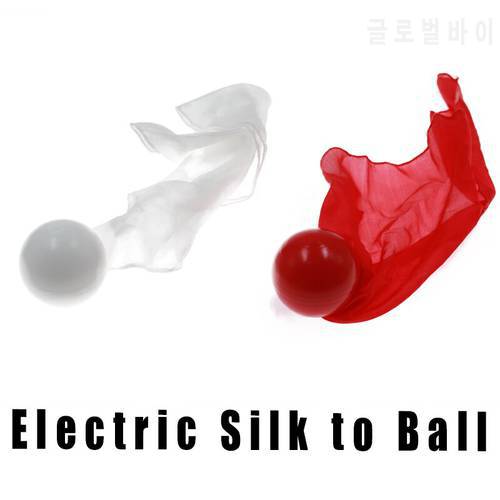 Electric Silk To Ball - Quick/Slow Speed White/Red Magic Tricks props gimmicks Stage Vanishing Comedy Illusions Mentalism
