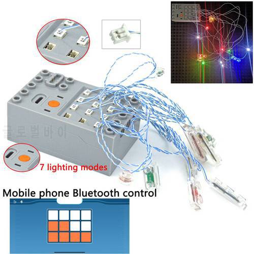 Moc Accessories Led Light Toys high-tech Signal City Street DIY Remote Control Lamp Pin Port Compatible With Building Blocks