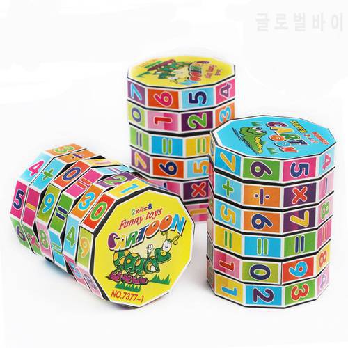 Puzzle Early Education Arithmetic Addition Subtraction Multiplication Division Removable Cylindrical Number Cube Plastic Cube