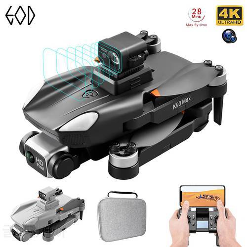 K90 MAX GPS Drone 4k Profesional HD Camera 360 Degree Obstacle Avoidance Brushless Motor Foldable Quadcopter RC Distance 1500M