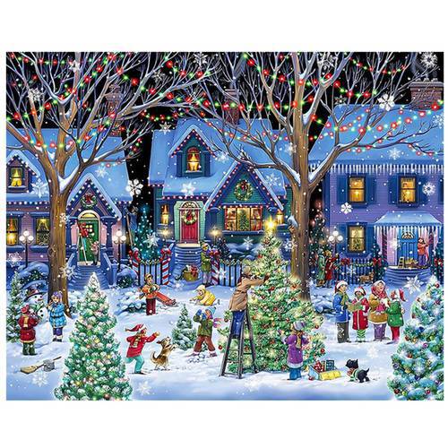 Christmas Jigsaw Puzzles Precision Cutting Process Jigsaw Christmas Jigsaw Puzzles 1000 Pieces For Adults Learning Educationa