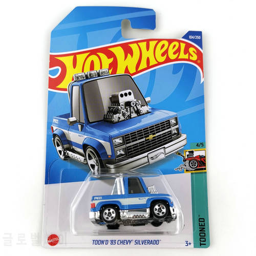 2022-104 Hot Wheels Cars TOON&39D 83 CHEVY SILVERADO 1/64 Metal Diecast Model Collection Toy Vehicles