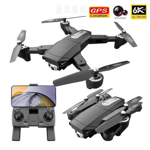 2021 NEW Drone S604 Pro GPS Folding Long Endurance Optical Flow Dual Camera 4K 6k HD Aerial Four Axis Aircraft One Click Return