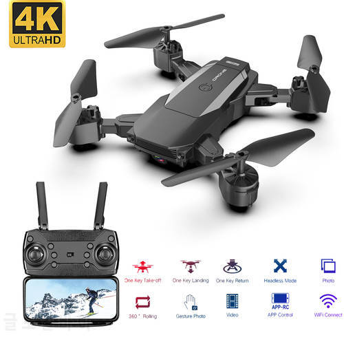 F84 RC Drone WiFi FPV Camera 4K HD Altitude Hold Foldable Drone Helicopter One-Key Return RC Quadcopter High Quality Dron Gifts