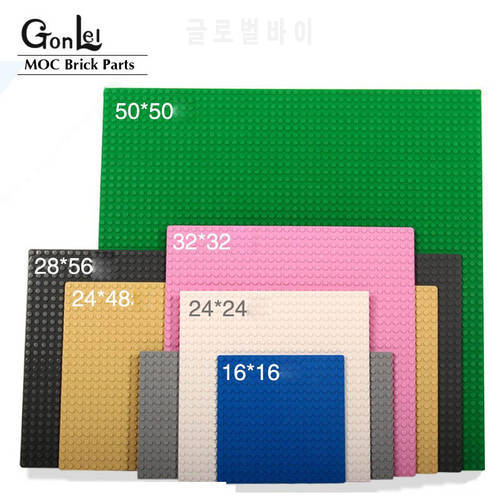 NEW Building Blocks 32x32 Dots Double-sided Baseplates Bricks DIY Colorful Pillars 16x32 Base Plate Compatible with Small Partic
