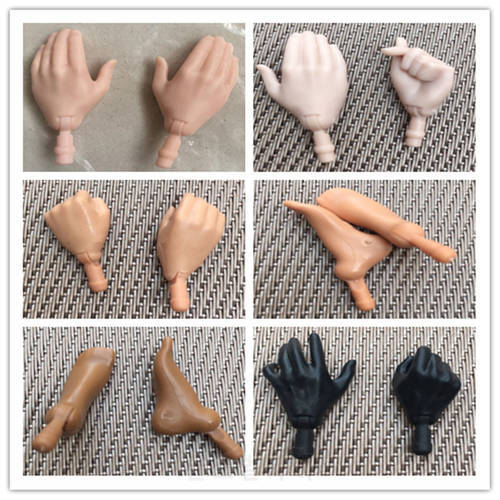 Original Replacement Doll Hands Feet Quality Doll Accessories White Black Doll Hands Elbows Legs 1/6 Doll Doll Repair Parts