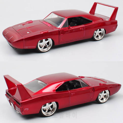 1:24 Dom&39s 1969 Dodge Charger Daytona Sport Classic Diecasts & Toy Vehicles Muscle Car Model Toy Collection Thumbnails J11