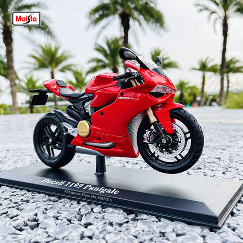 Maisto 1:12 Ducati 1199 Panigale alloy off-road motorcycle genuine authorized die-casting model toy car collection gift