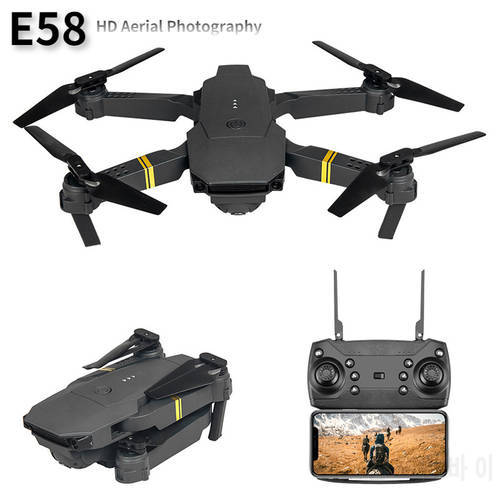 E58 Drone WIFI FPV HD Camera Aerial Hold Mode Foldable Arm RC Quadcopter X Pro RTF Drone Kit Quadrotor Dj-1 S168 L800