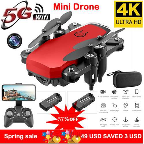 JIMITU New RC Drone with 4K HD Aerial Photography Camera Quadcopter Long Flying Time Remote Control Aircraft Vehicle Toy