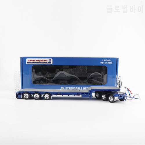 Blue Iconic Replicas 1/50 CTE 45&39 Extendable Deck Trailer with 3axle