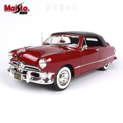Maisto 1:18 1950 Ford Soft Top car alloy car model simulation car decoration collection gift toy Die casting model boy toy