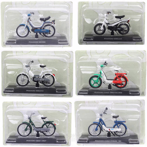 1/18 Scale Atlas Piaggio Ciao Italia Tricolore Grillo Bravo Boss SI 50cc Moped Motorcycle Diecasts & Toy Vehicles Model Bicycle
