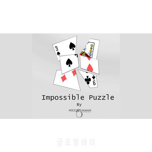 Impossible Puzzle by Nico Guaman Magic Tricks Mentalism Illusions Close up Magie Prediction props gimmicks Funny Card Restored