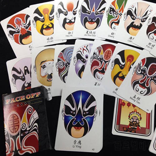 Face Off Deck Magic Tricks Illusions Props Professional Magician Change Face Poker Street Close up Gimmick Easy To Do