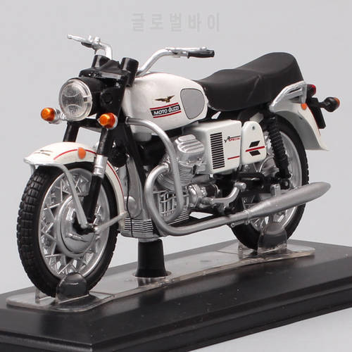 1:24 Scale Classic Moto Guzzi V7 Special 1970 Motorcycle Diecasts & Toy Vehicles Sports Bike Model Miniatures Hobby Gift White