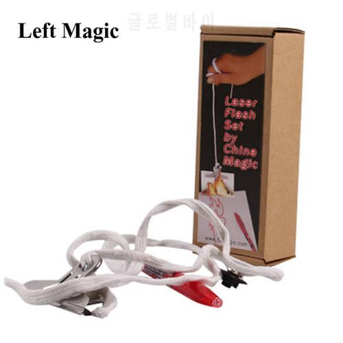 Laser Flash Set Magic Tricks Fire Stage Magic Props Close Up Street Magic Accessories Gimmick Fun Illusion