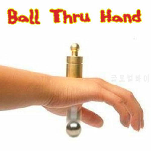 Ball Thru Hand - trick,tube magic Magic trick classic toys,magic accessories,prop,gimmick