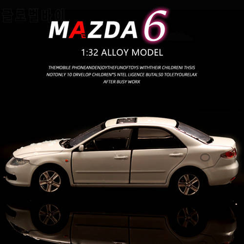 1:32 MAZDA 6 Classic Car Alloy Car Model Diecast & Toy Vehicle Metal Toy Car Model High Simulation Collection Chirdrens Toy Gift