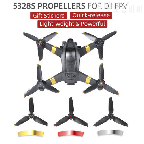 DJI FPV 5328S Propellers Quick-release Props with Gift Arm Stickers For DJI FPV Drone Accessories