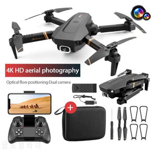 V4 Rc Drone 4k Profession HD Wide Angle Dual Camera 1080P WiFi Fpv Drone Quadcopter Real-time Transmission Helicopter Fly Toy