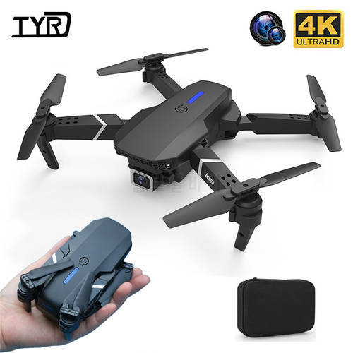 E88Pro RC Drone 4K Professinal With 1080P Wide Angle HD Camera Foldable RC Helicopter WIFI FPV Height Hold One Key Return Gifts