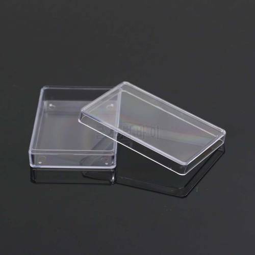 23GD Rectangular Transparent Plastic Storage Case Playing Card Container Poker Cards Storage Box for Entertainment Venues