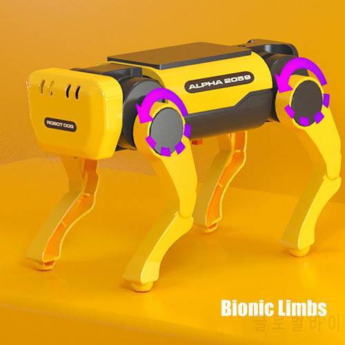 Funny Robot Toy Smooth Edge Mechanical Robot Toy Movable Good Craftsmanship Solar-powered Dog Cow Electric Robot Doll Toy