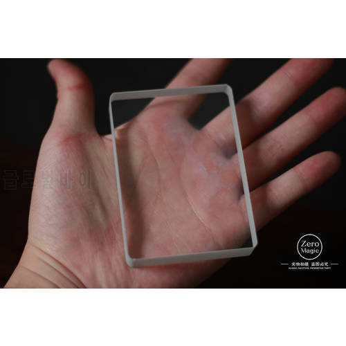 Omni Deck Glass Card Deck Ice Bound Magic Tricks Close Up Card Illusion Accessories Gimmick Sign Card to Clear Block Magie