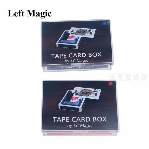 Tape Card Box Magic Tricks IN/OUT Playing Card Close Up Street magic props Magician Illusions Gimmick Mentalism Magia Card