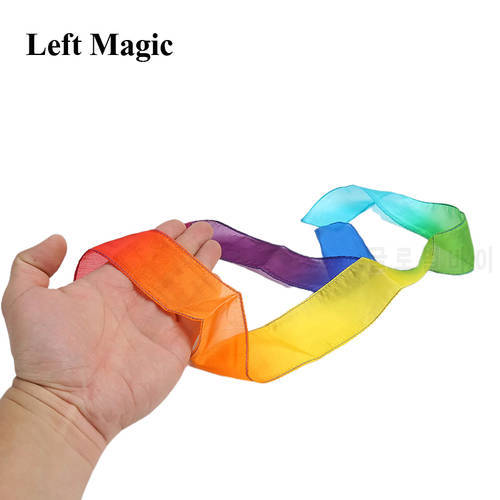 Thumb Tip Streamer (5cm*108cm) Magic Tricks Multi-color Silk Appearing Magia Accessories Close Up Street Illusions Gimmicks Prop