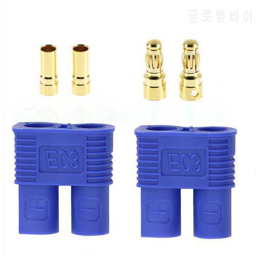 Super Deals High Quality 1pairs Male / Female EC3 Style Connector w/ 2pairs 3.5mm Gold Plug Brand Hot Hot Selling