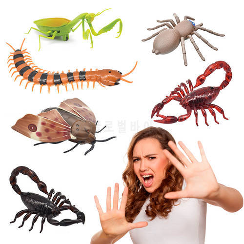 Remote Control Cockroach Creepy Insect Halloween Scary Toys infrared electric tricky remote control snake insect toy