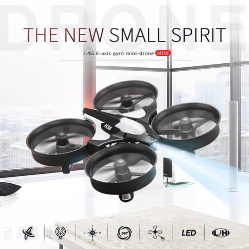 2.4G 6Axis RC Mini Drone JJRC H36 Quadcopter Helicopter 4CH Toy for Boys Headless One Key Return RC Drone Toy with LED Light
