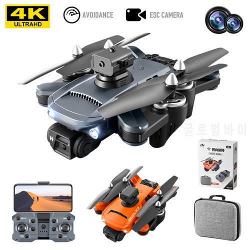 2023 New Obstacle Avoidance K7 drone 4k profesional camera LED Brilliant Light 2.4G signal Anti-shake Folded Quadcopter Dron