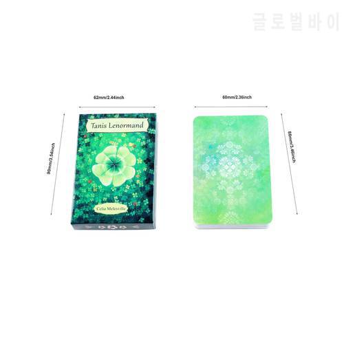 TANIS LENORMAND Tarot cards oracle Cards Family Party Game Fortune Telling Tarot Deck With PDF Guide Book