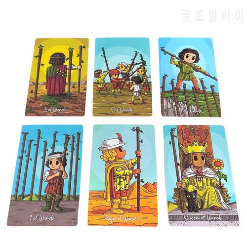 New 12*7cm Cute Smith Tarot Deck Oracle Cards Entertainment Card Game For Fate Divination Hobby Tarot Card With Paper Manual