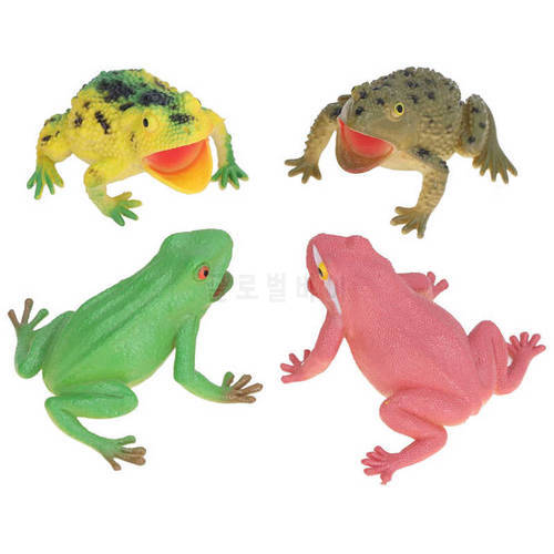 Toad Toy Set Multi Purpose Bright Color Realistic Perfect Gift Vinyl Simulation Toad Model for Home for Amateur