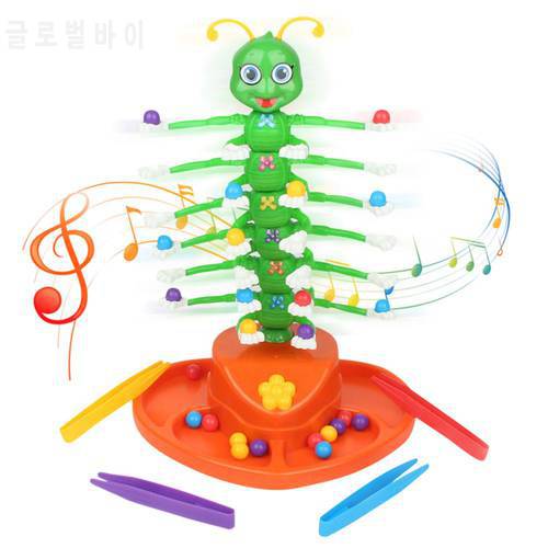 Fun Caterpillar Board Game Toy Electric Swing Bug Electric Wiggle Dance Fun Game Balance Fun Caterpillar Toy For Childre