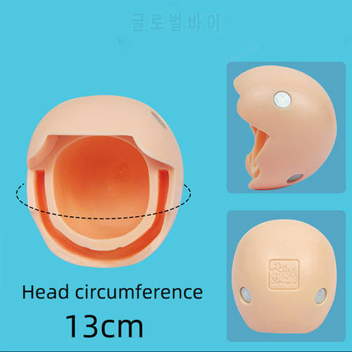 Ob11 Head YMY Head Bald Head Can Be Installed with Gsc Clay Man Replacement Face Open Eyelid Head 1/12bjd Doll Accessories ear