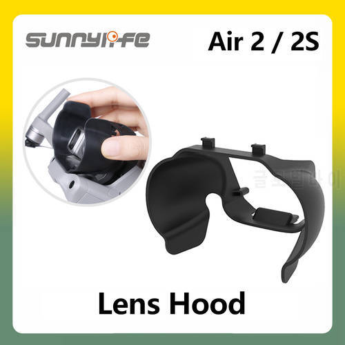 Sunnylife Lens Hood for DJI Air 2S Mavic Air 2 Drone Accessories Gimbal Protective Cap Anti glare Cover Sunshade in Stock