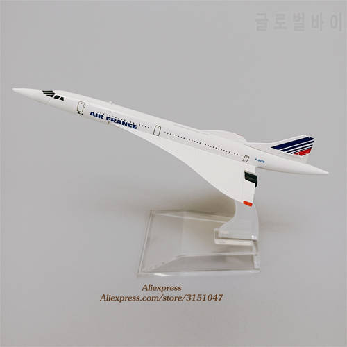 16cm Airplane Model Air France Concorde Costa Aircraft Model l 1:400 Scale Diecast Metal Alloy Air Plane Airplanes Mode Plane