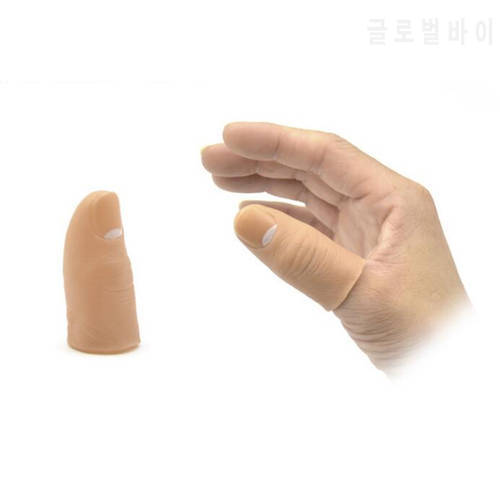 5pcs Hard Thumb Tip Finger Fake Magic Trick Close Up Vanish Appearing Finger Trick Props Toy Funny Prank Party