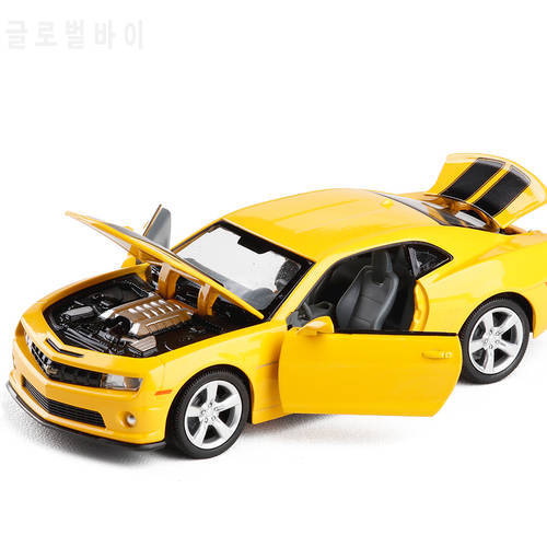 1:32 Scale Licensed Diecast Alloy Metal Collection Luxury Sports Car Model For Chevrolet Camaro Pull Back Toys Vehicle