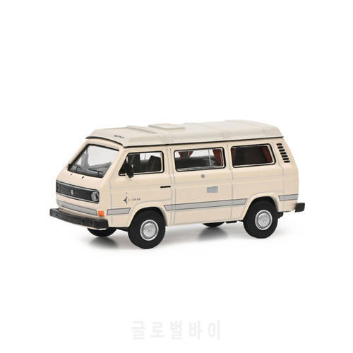 Diecast 1:64 Scale T3 Camping Bus Wagon Alloy Car Model Metal Die-Cast & Toys Vehicle Adult Fans Collectible Gift Souvenir