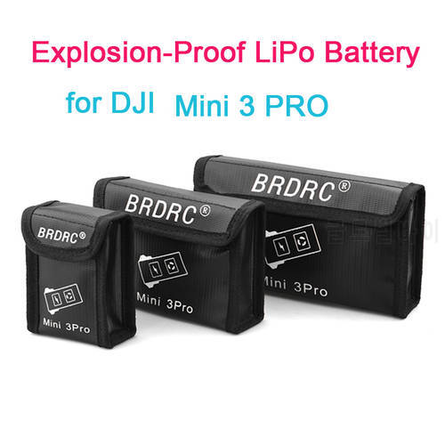 For DJI MINI 3 Pro Lipo Battery Case Explosion-Proof Safe Protective Storage Bag Mini 3 PRO Drone Fireproof Protective Box Case