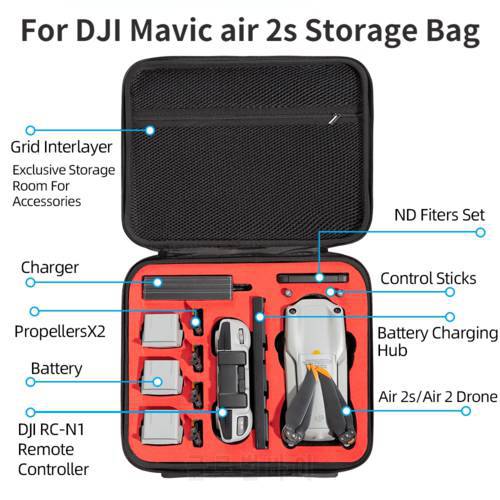 For DJI Mavic air 2s Storage Bag Drone Handbag Outdoor Carry Box Case For DJI air 2s Drone Accessories DJI Mavic Mini Drones