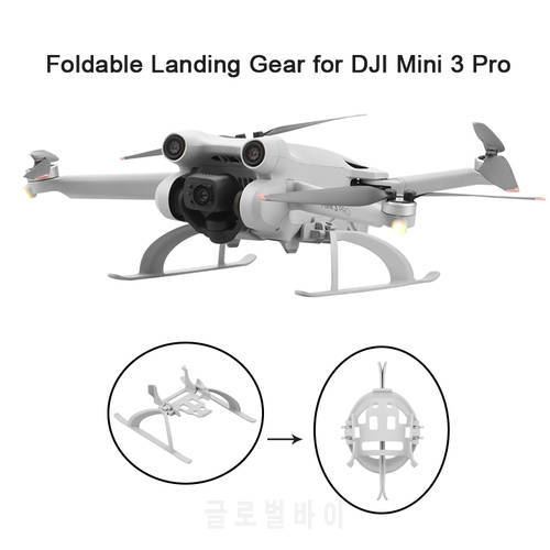Foldable Landing Gear for DJI Mini 3 Pro Drone Shock Absorption Protection Tripod Stand Height Extended Leg Accessories