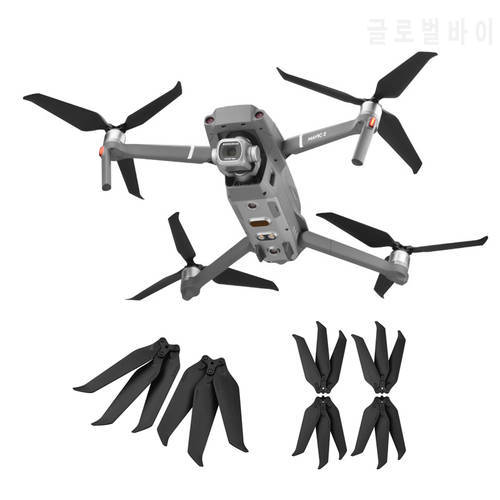 8743 Propeller Three-Blade Propellers for DJI Mavic 2 Pro Zoom Drone Low-Noise Replacement Quick Release 3-Blades Props